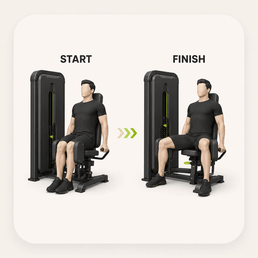 Esecuzione illustrata: Abductor machine